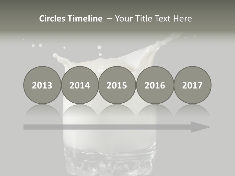 Abstract Dairy Drop PowerPoint Template