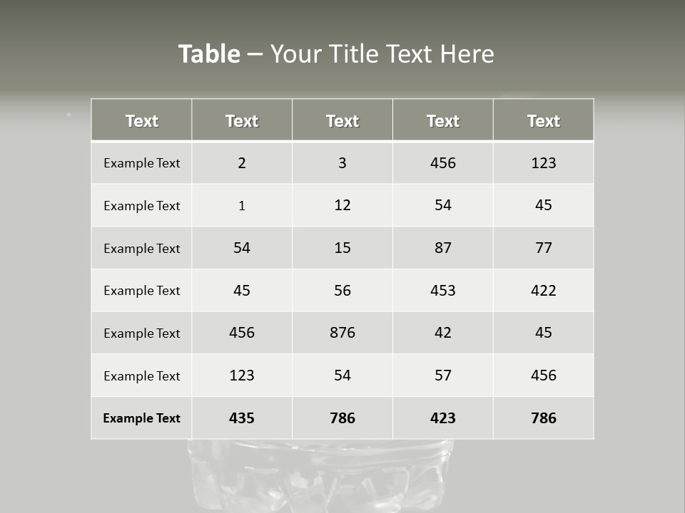 Abstract Dairy Drop PowerPoint Template