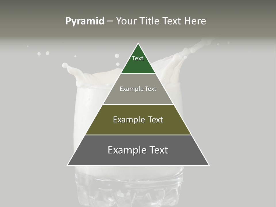 Abstract Dairy Drop PowerPoint Template