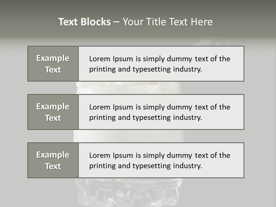 Abstract Dairy Drop PowerPoint Template
