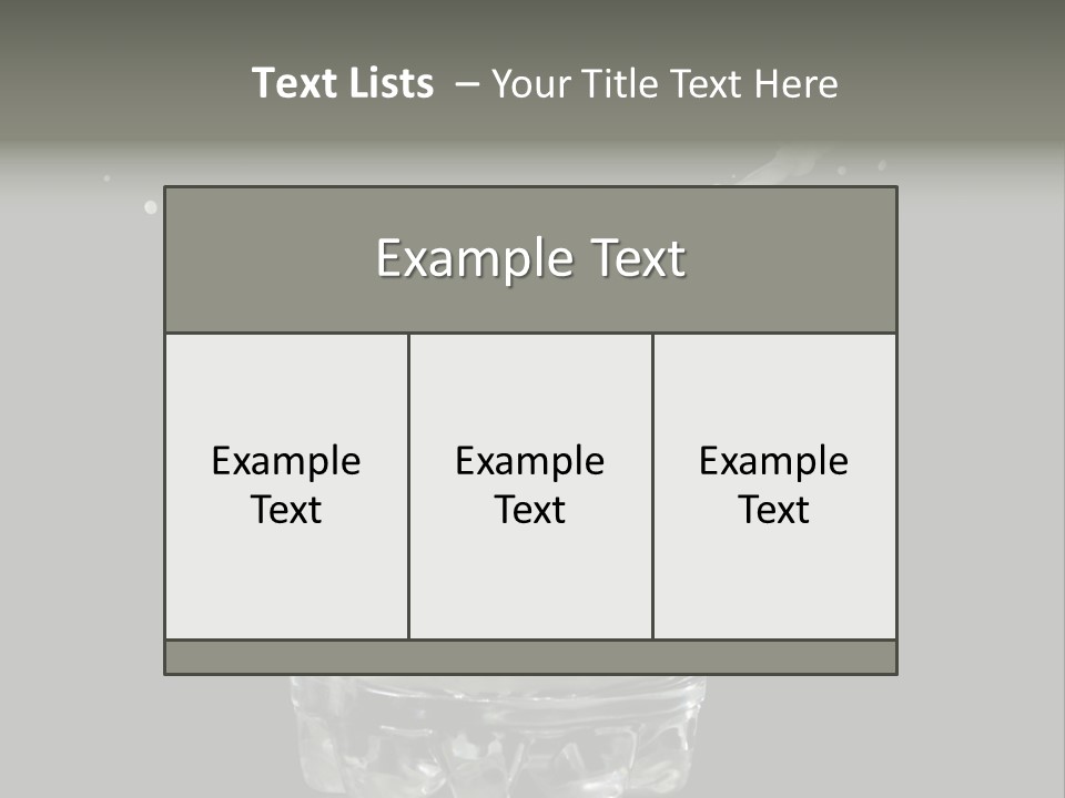 Abstract Dairy Drop PowerPoint Template