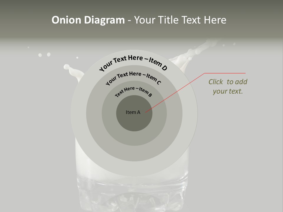 Abstract Dairy Drop PowerPoint Template