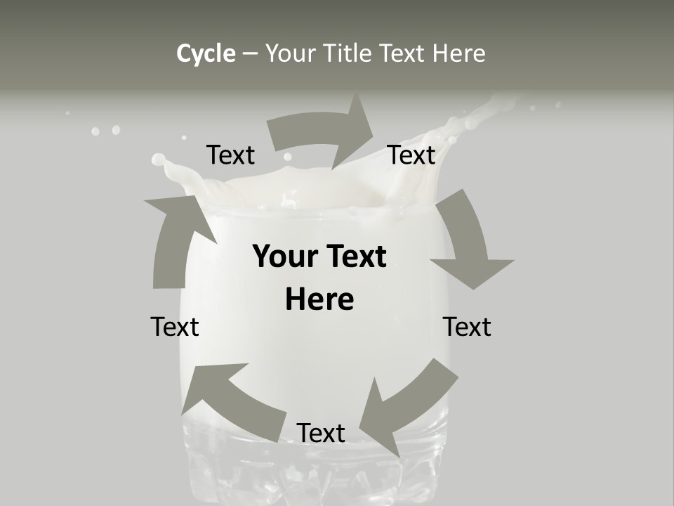 Abstract Dairy Drop PowerPoint Template