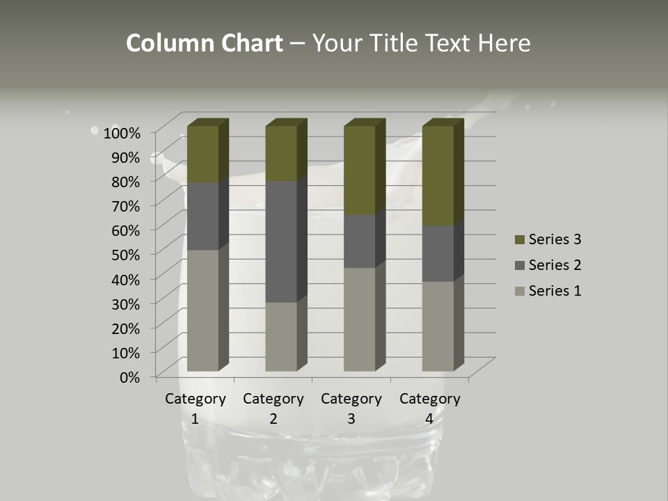 Abstract Dairy Drop PowerPoint Template