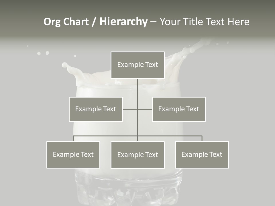 Abstract Dairy Drop PowerPoint Template
