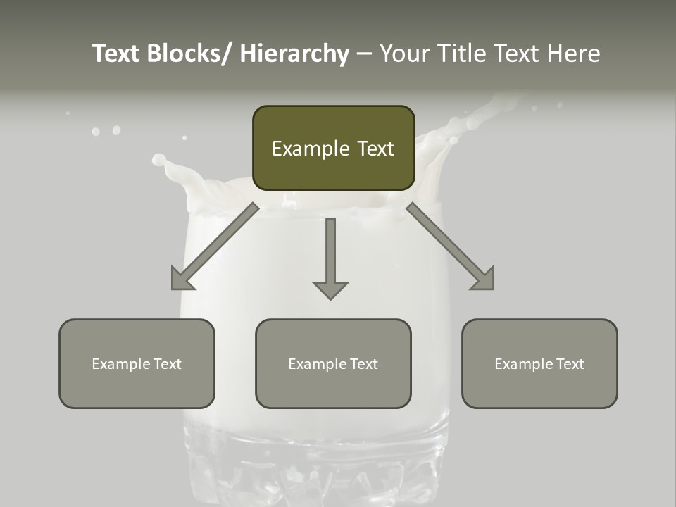 Abstract Dairy Drop PowerPoint Template
