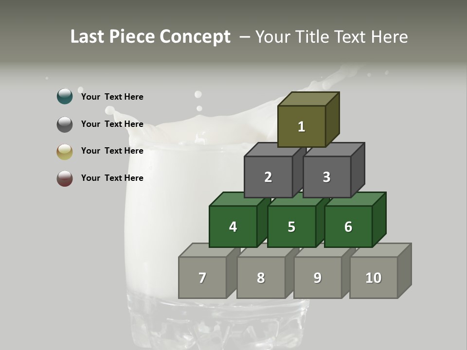 Abstract Dairy Drop PowerPoint Template