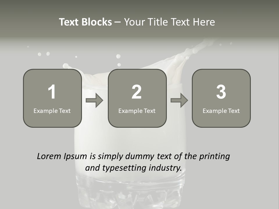 Abstract Dairy Drop PowerPoint Template