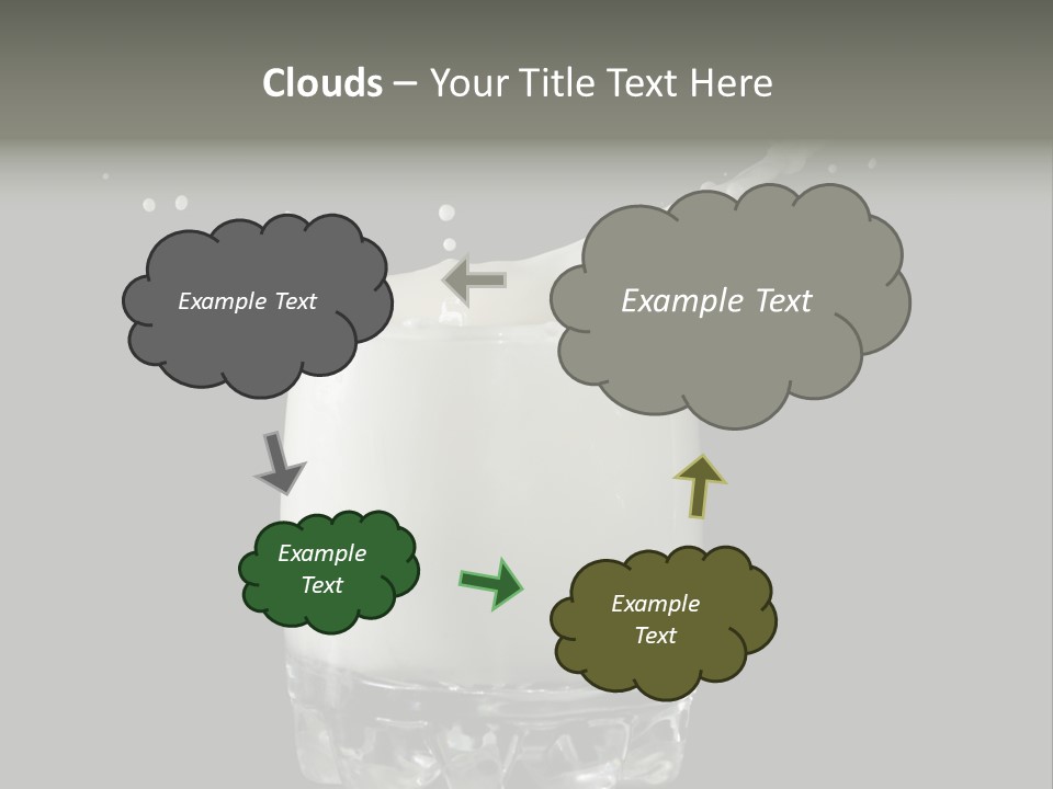 Abstract Dairy Drop PowerPoint Template