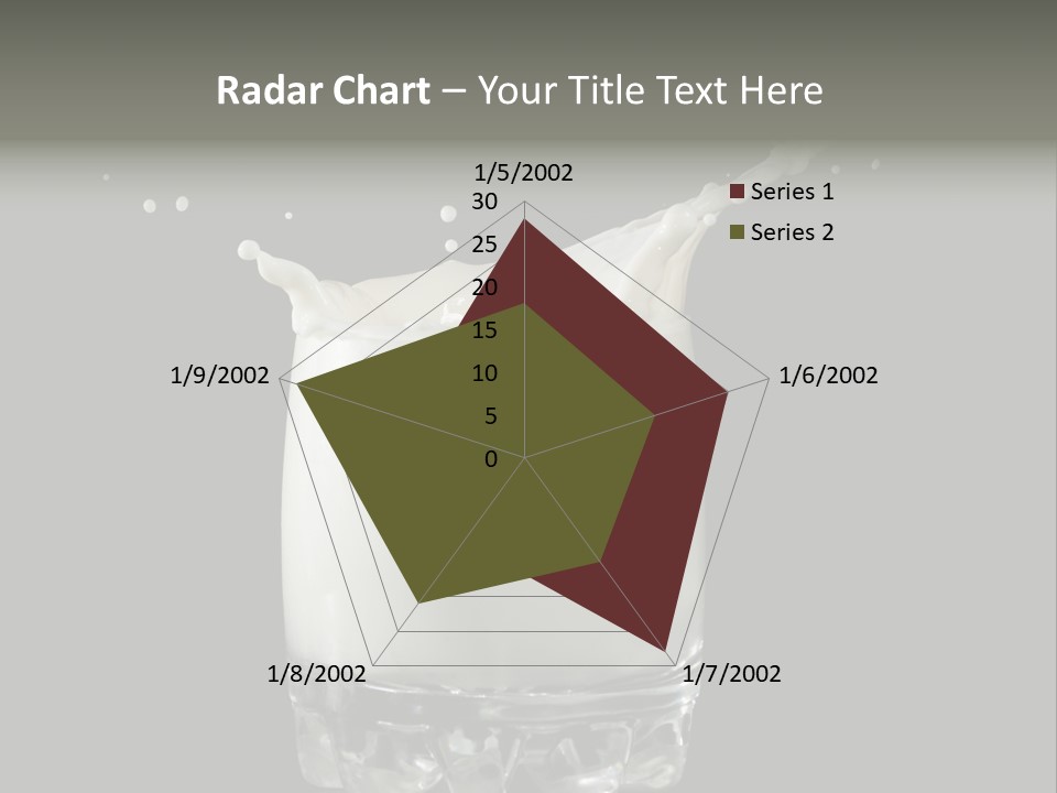 Abstract Dairy Drop PowerPoint Template