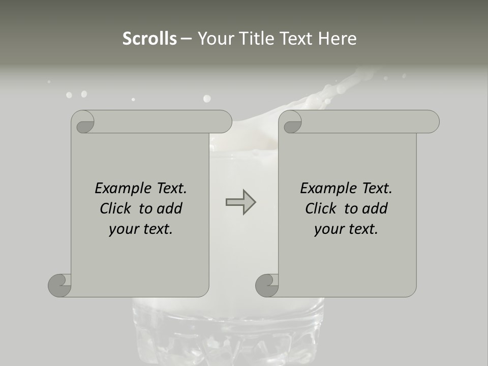 Abstract Dairy Drop PowerPoint Template