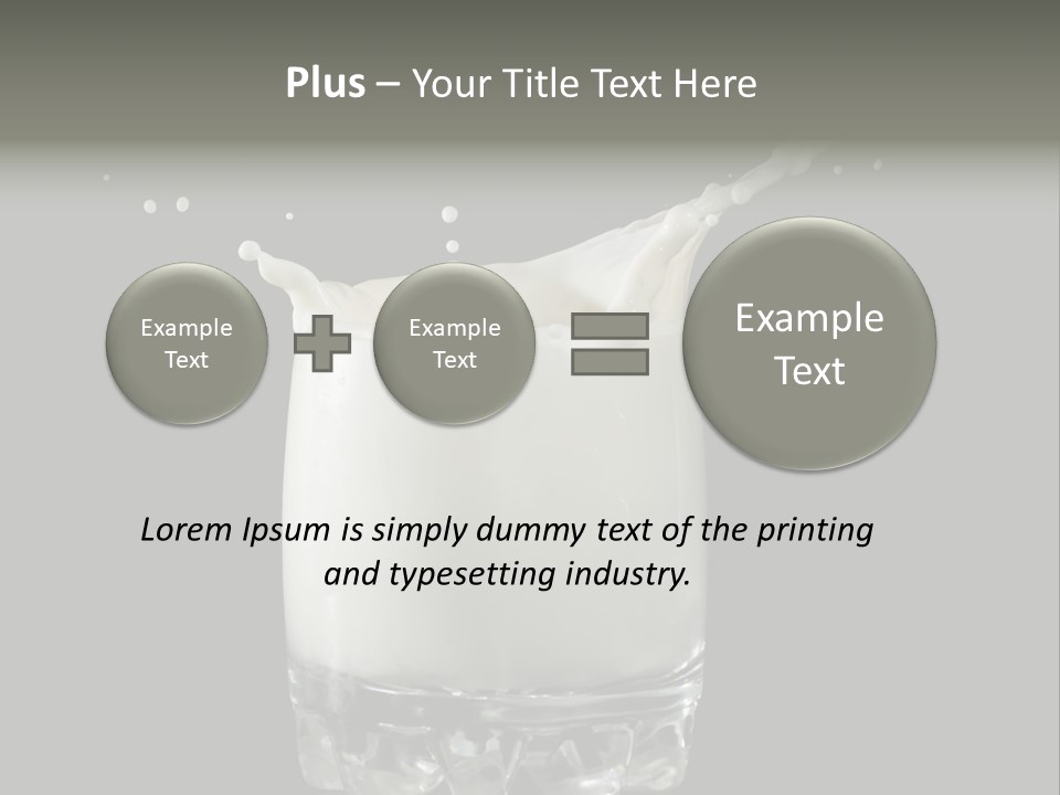 Abstract Dairy Drop PowerPoint Template