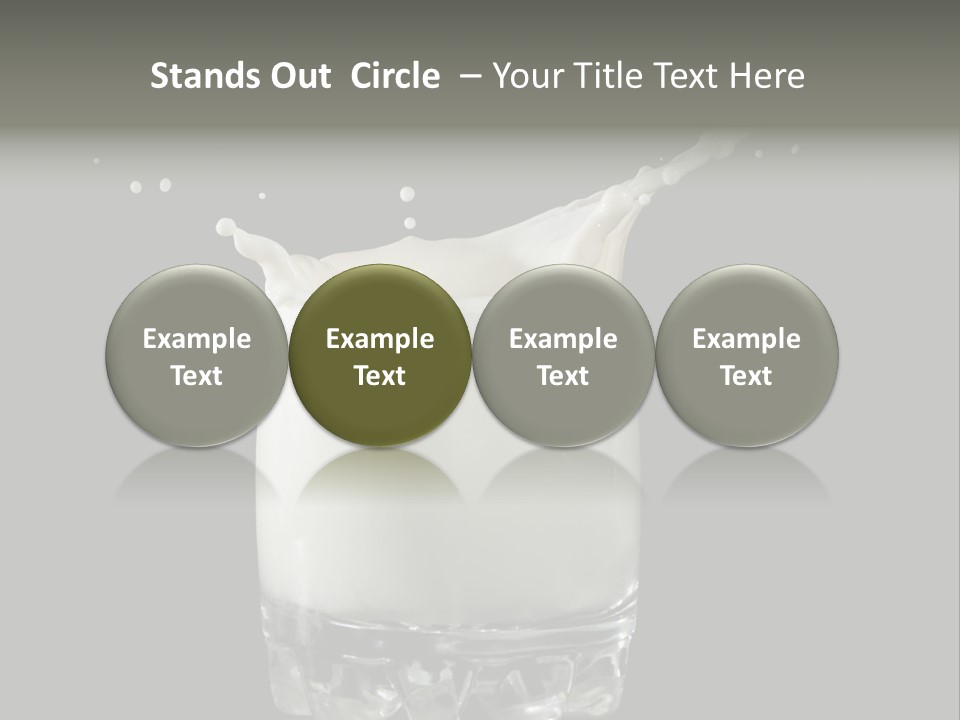Abstract Dairy Drop PowerPoint Template