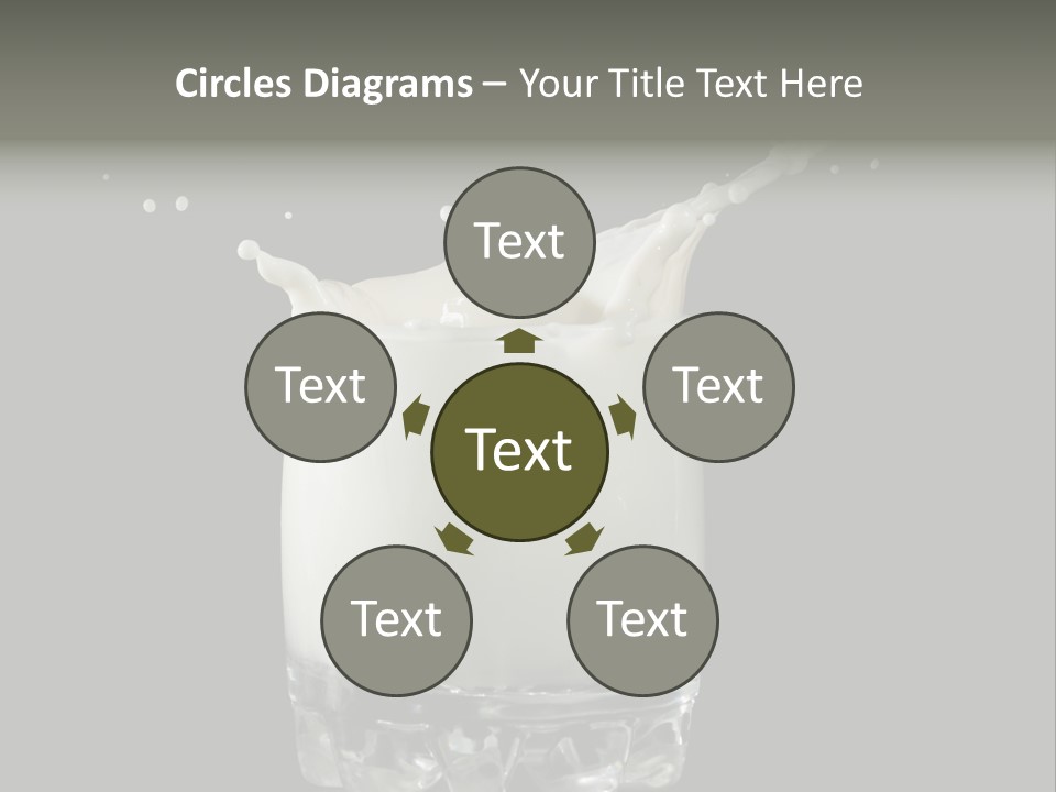 Abstract Dairy Drop PowerPoint Template