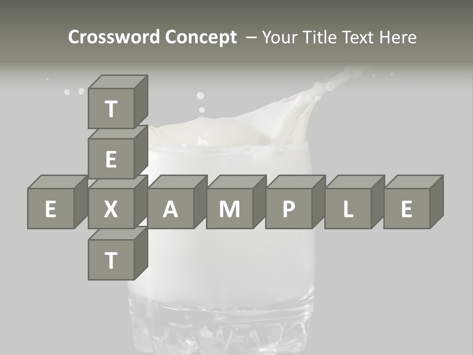 Abstract Dairy Drop PowerPoint Template