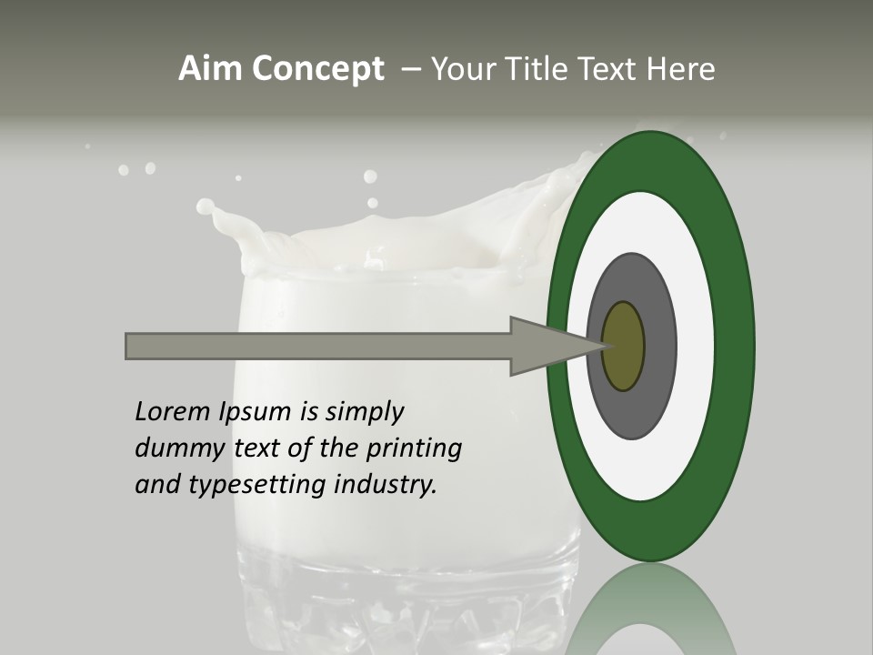 Abstract Dairy Drop PowerPoint Template