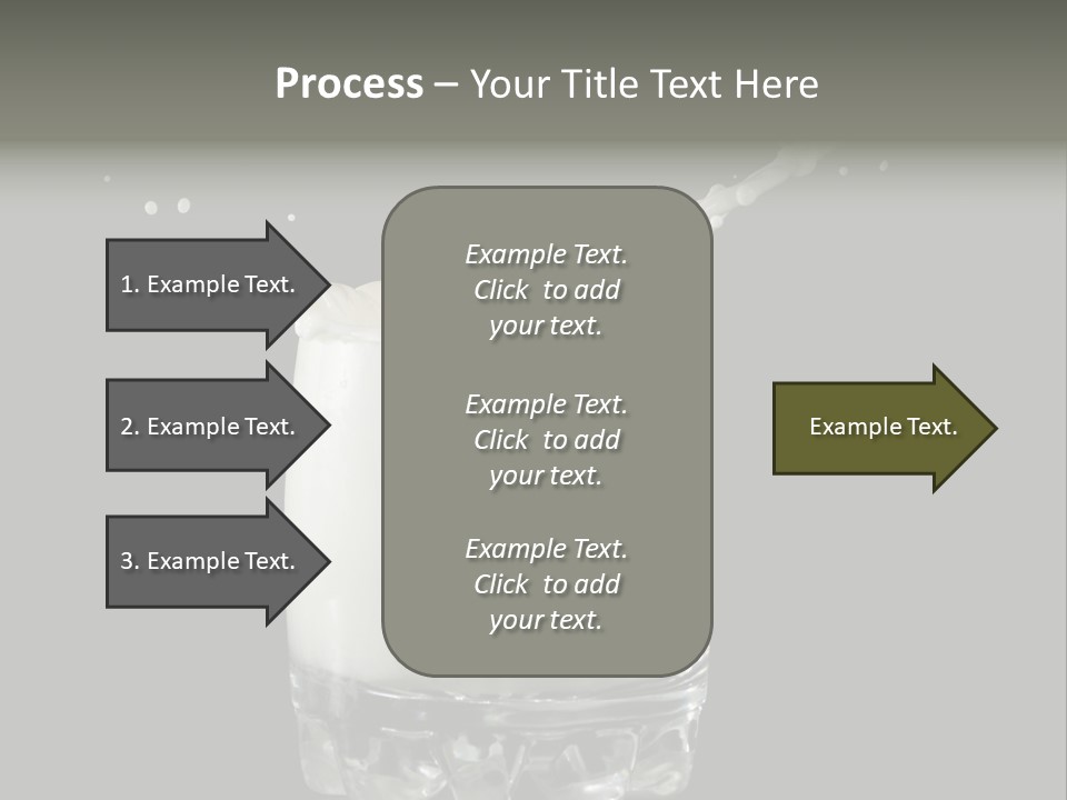 Abstract Dairy Drop PowerPoint Template