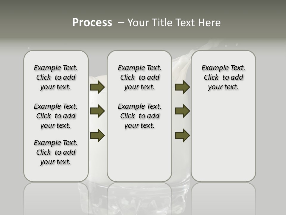 Abstract Dairy Drop PowerPoint Template