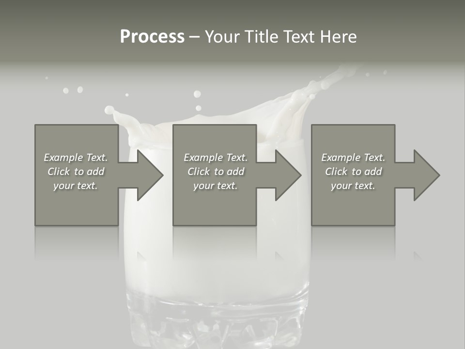Abstract Dairy Drop PowerPoint Template