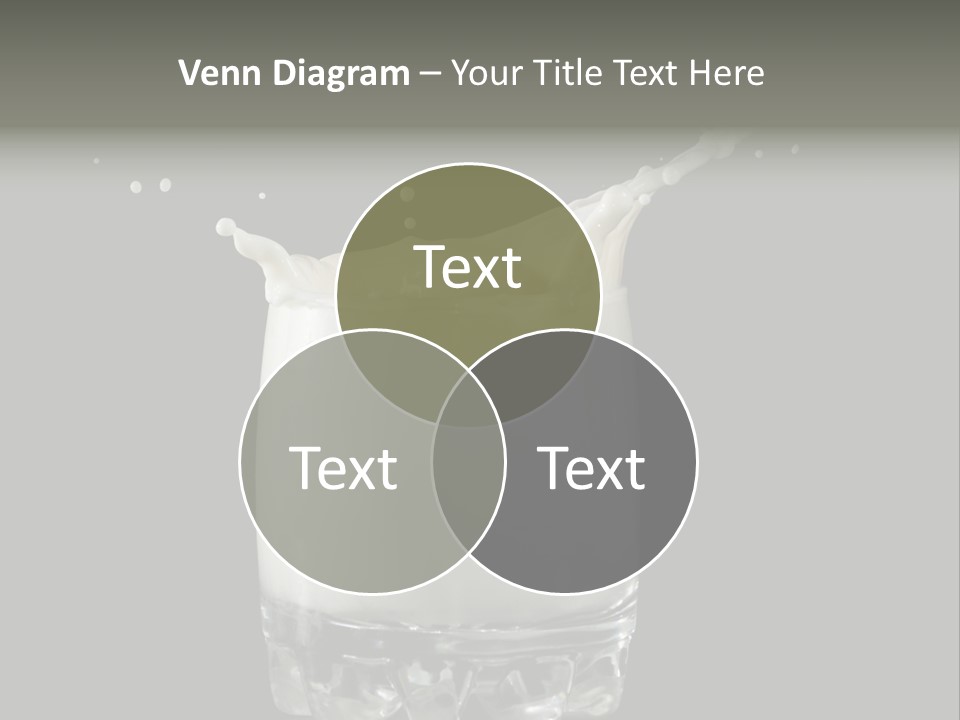 Abstract Dairy Drop PowerPoint Template