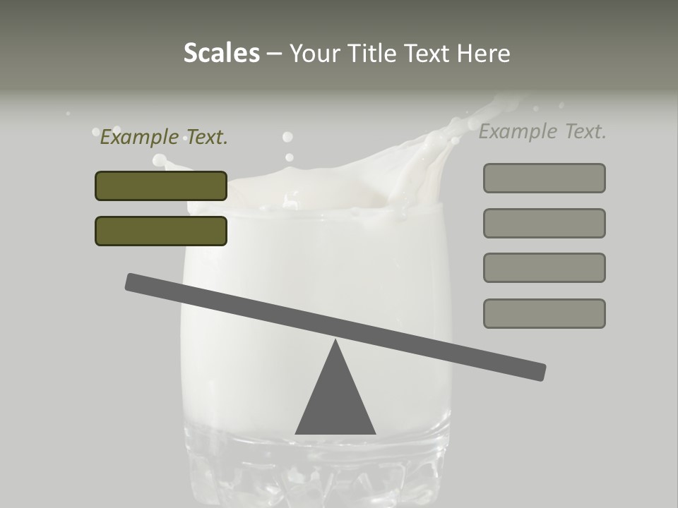 Abstract Dairy Drop PowerPoint Template