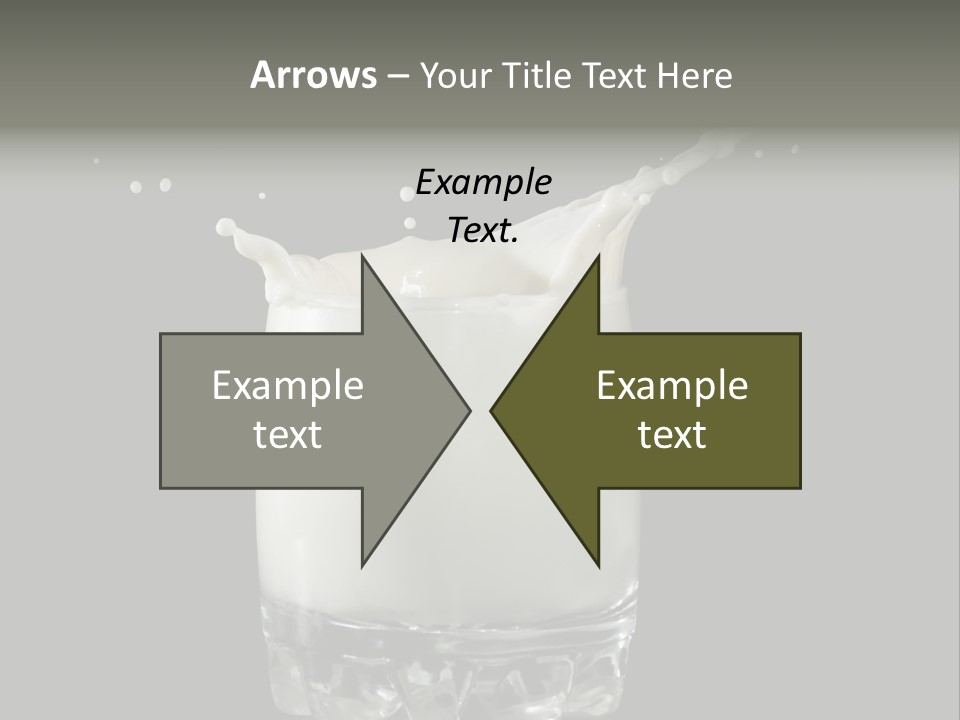 Abstract Dairy Drop PowerPoint Template