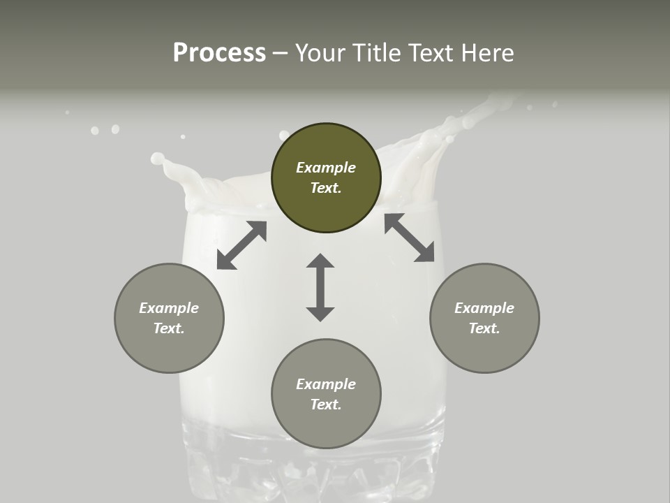Abstract Dairy Drop PowerPoint Template