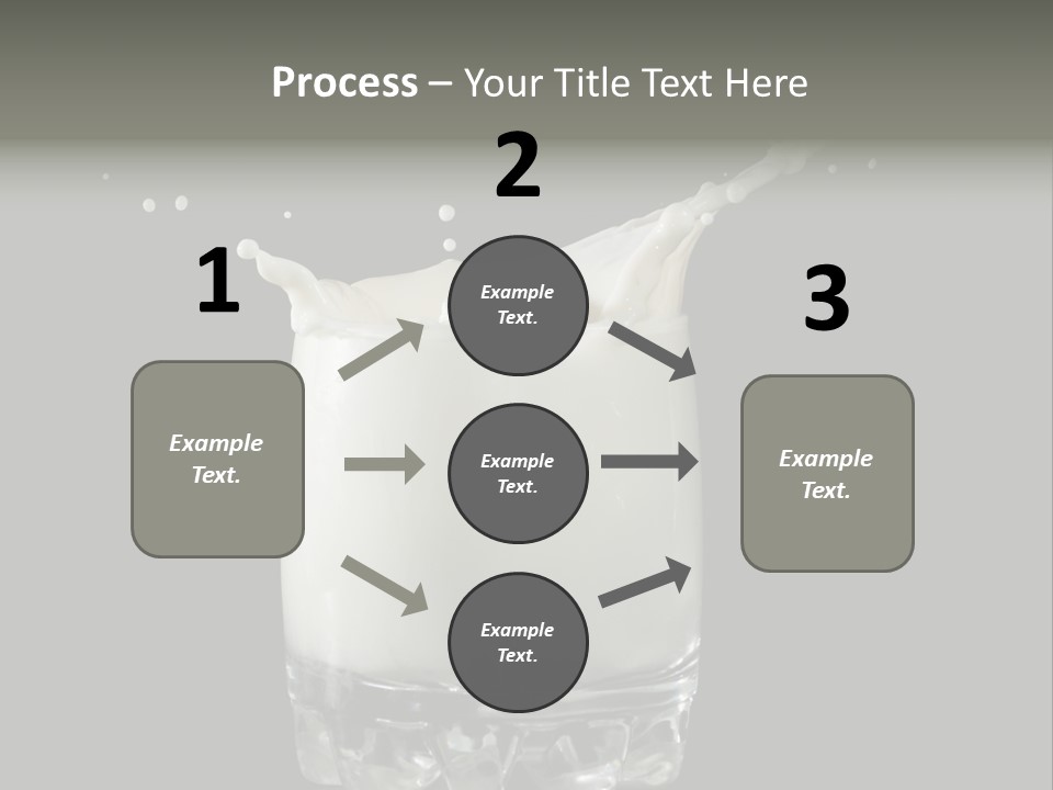 Abstract Dairy Drop PowerPoint Template