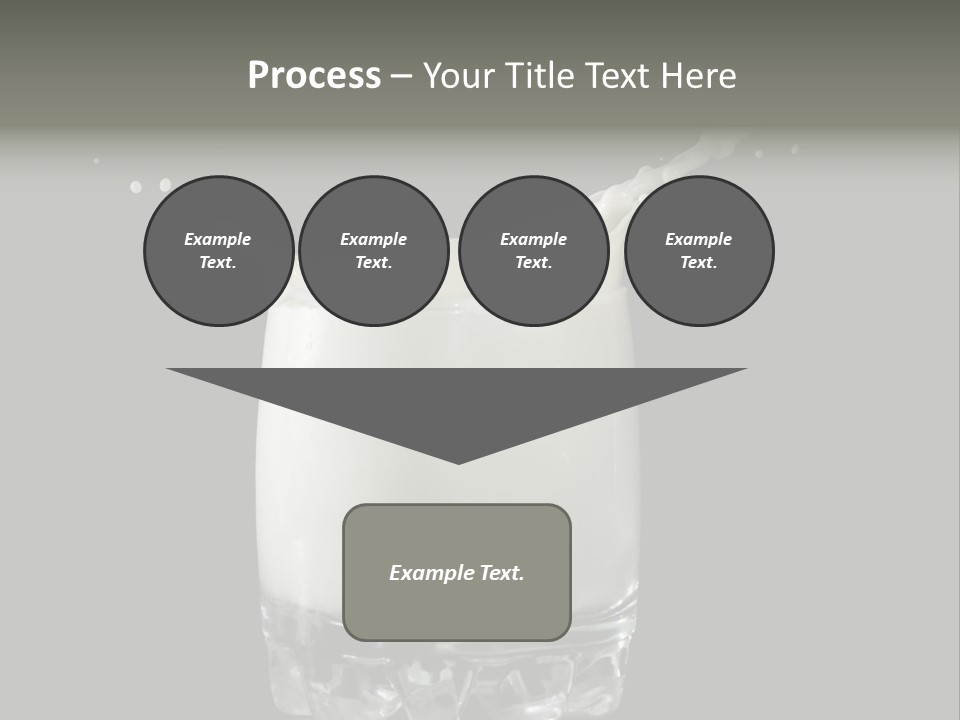 Abstract Dairy Drop PowerPoint Template