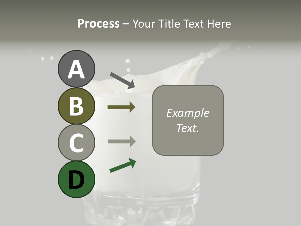 Abstract Dairy Drop PowerPoint Template