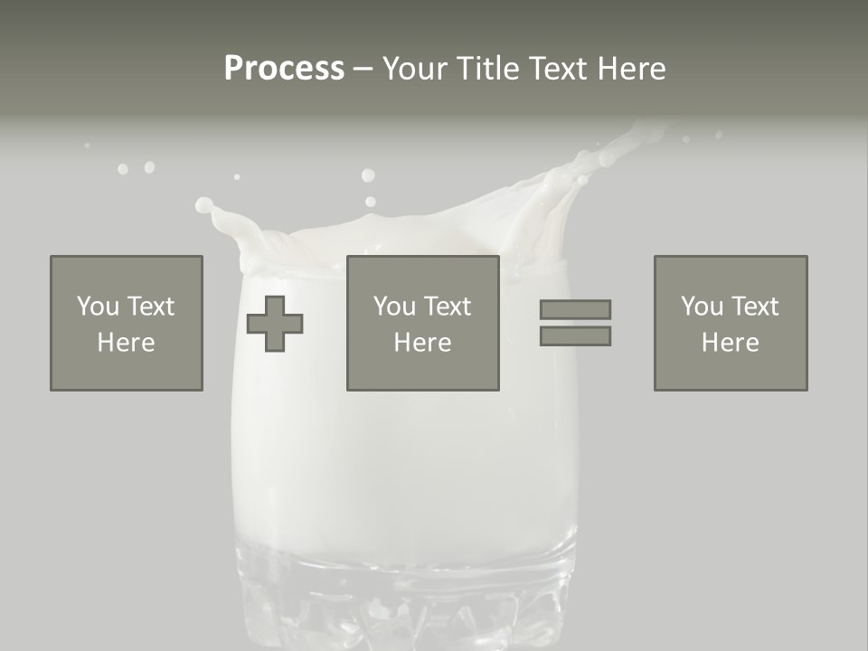 Abstract Dairy Drop PowerPoint Template