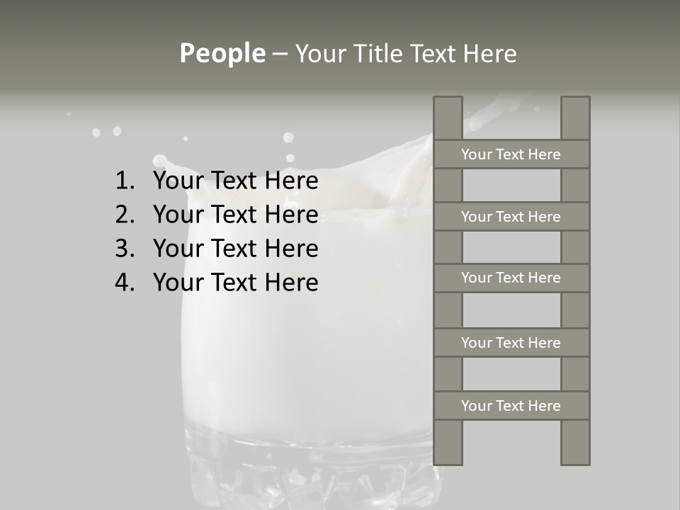 Abstract Dairy Drop PowerPoint Template