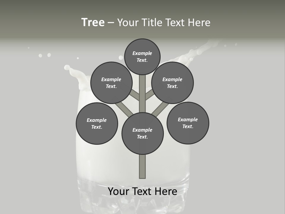 Abstract Dairy Drop PowerPoint Template