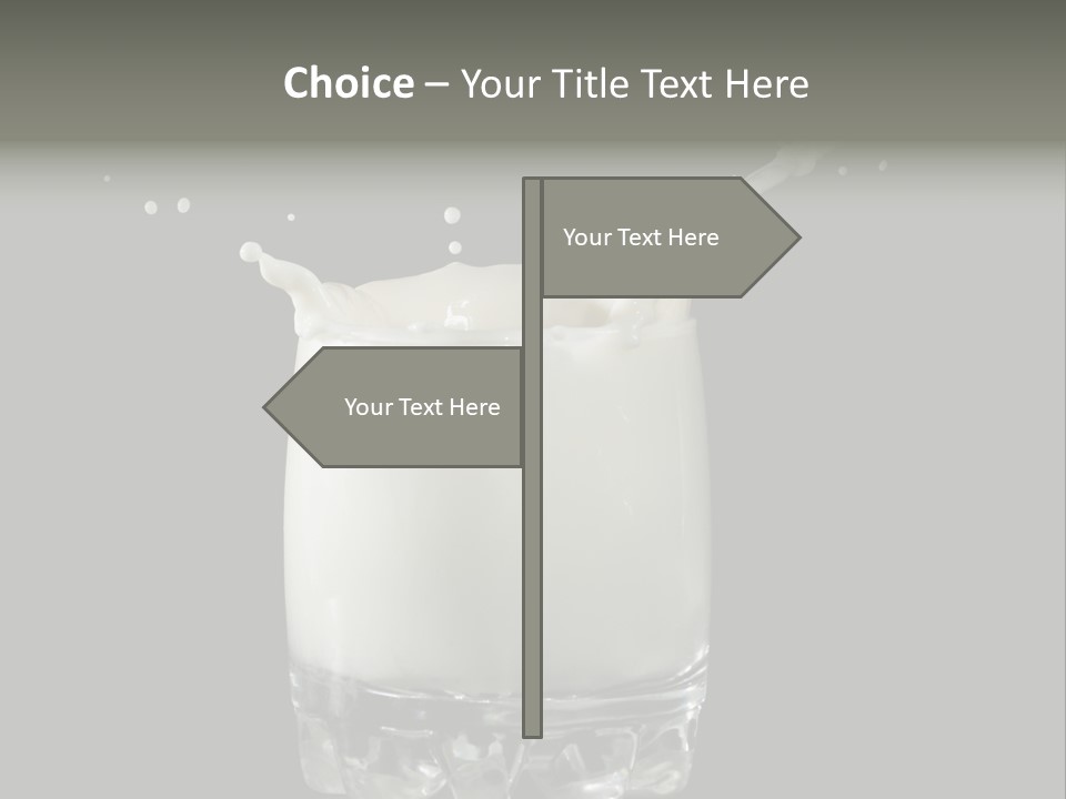 Abstract Dairy Drop PowerPoint Template