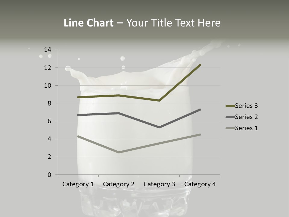 Abstract Dairy Drop PowerPoint Template