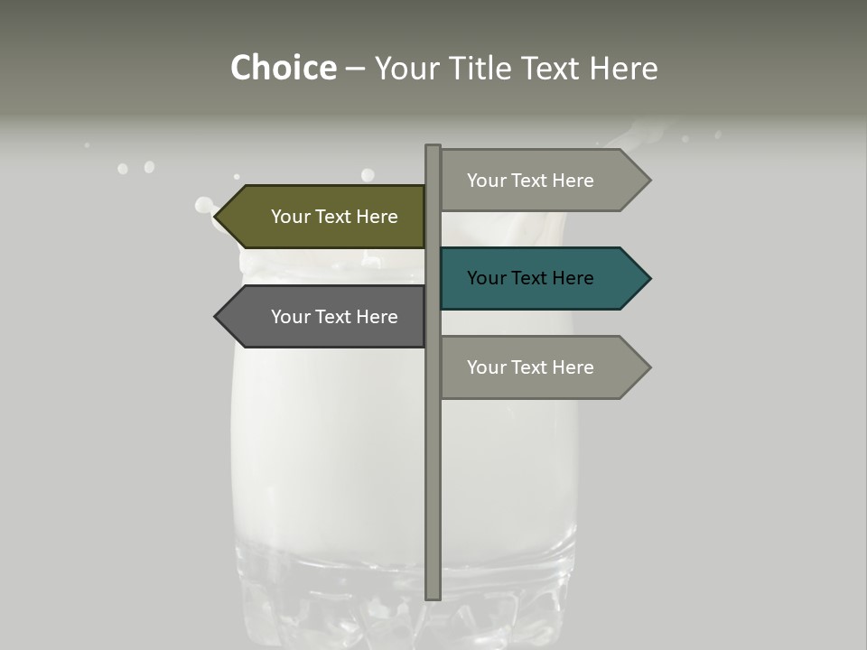 Abstract Dairy Drop PowerPoint Template