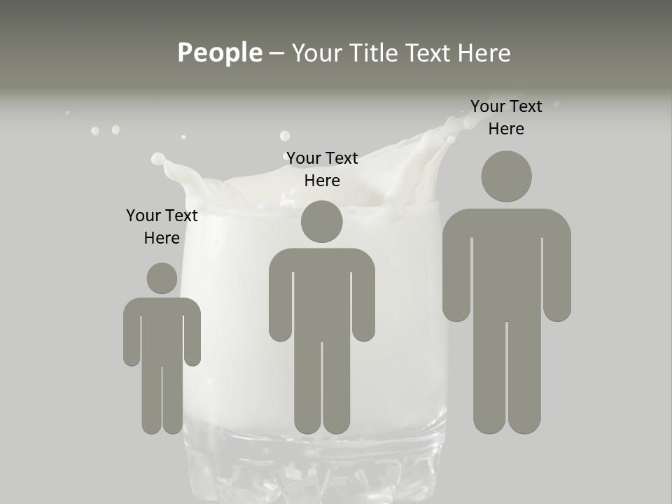 Abstract Dairy Drop PowerPoint Template
