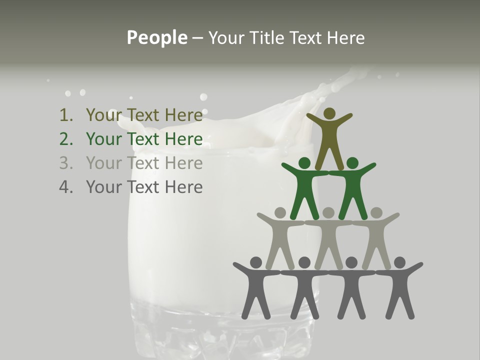 Abstract Dairy Drop PowerPoint Template