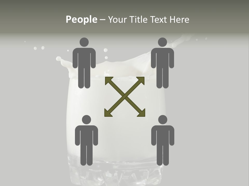 Abstract Dairy Drop PowerPoint Template