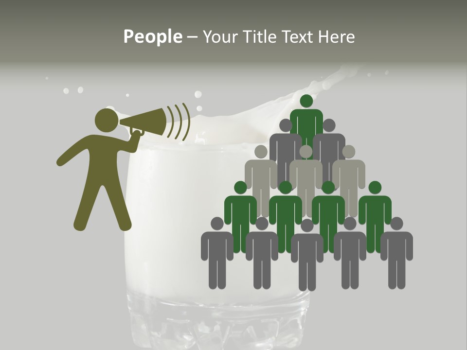 Abstract Dairy Drop PowerPoint Template