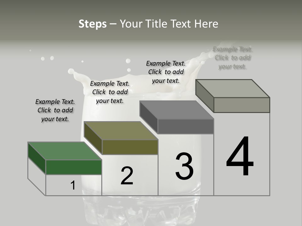 Abstract Dairy Drop PowerPoint Template