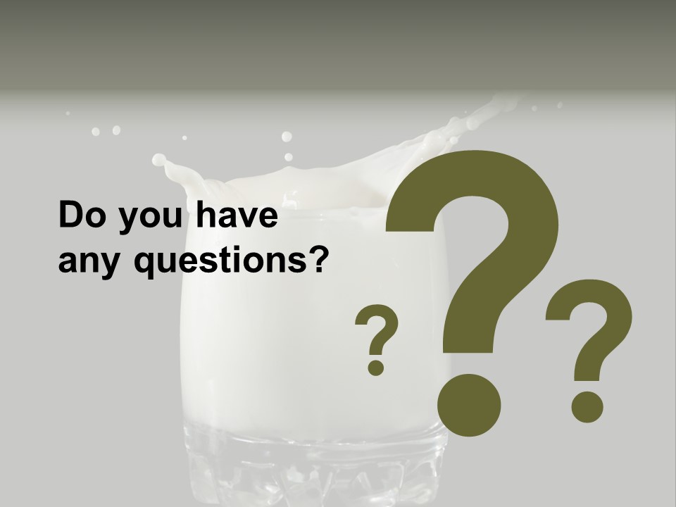 Abstract Dairy Drop PowerPoint Template