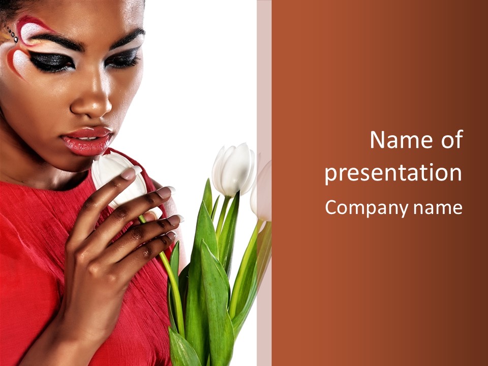 Aroma Cosmetics Fantasy PowerPoint Template