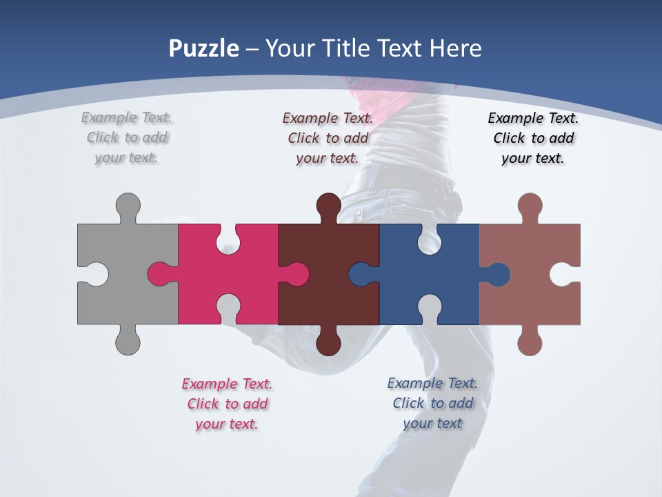 Woman Breakdancer Fly PowerPoint Template