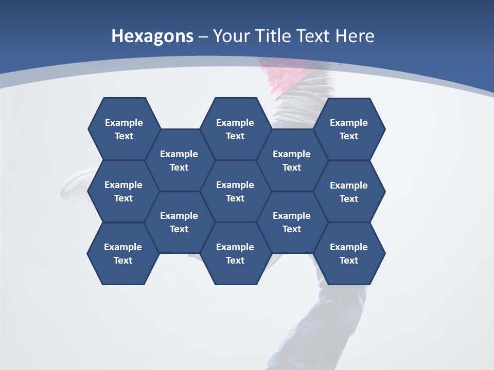 Woman Breakdancer Fly PowerPoint Template