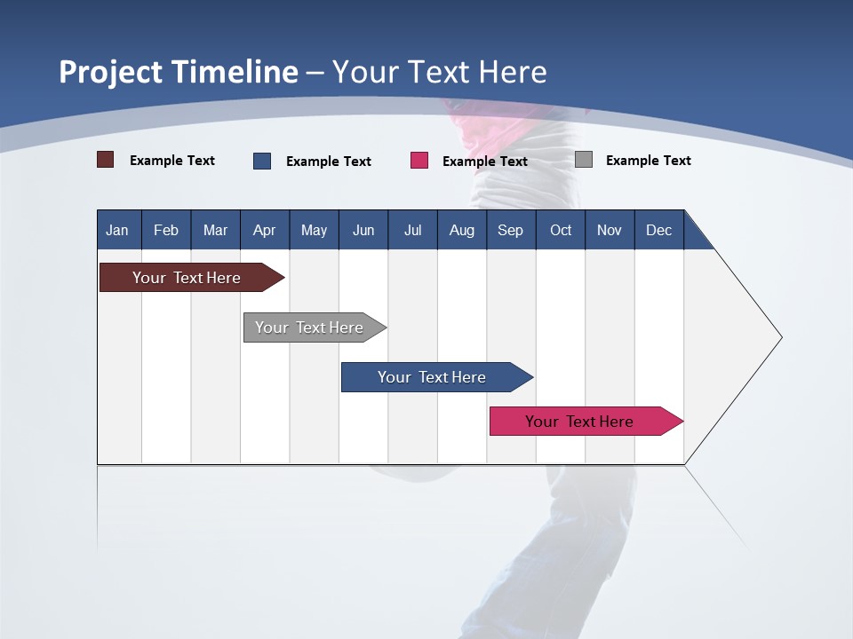 Woman Breakdancer Fly PowerPoint Template