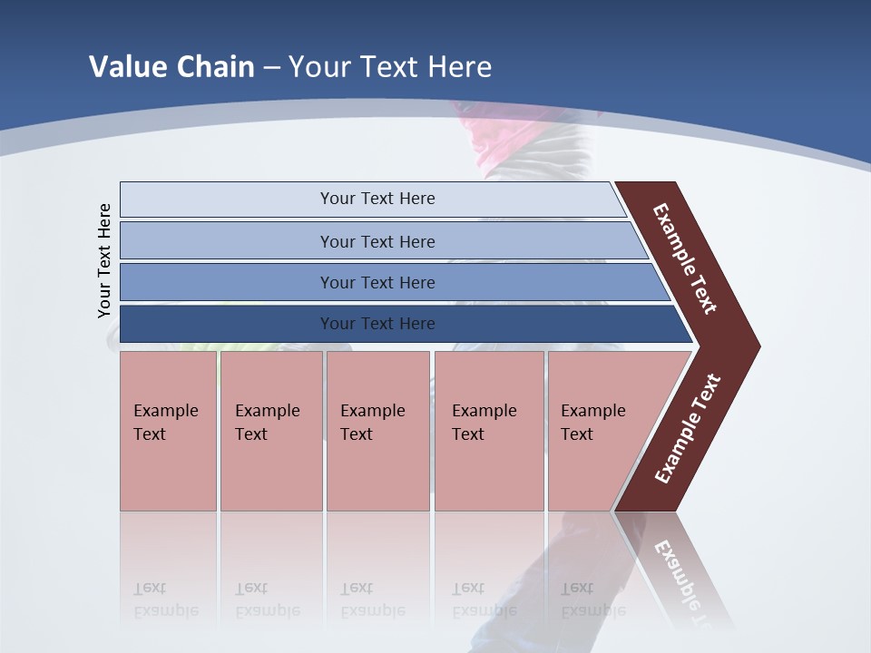 Woman Breakdancer Fly PowerPoint Template