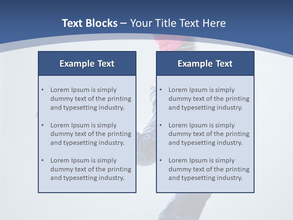 Woman Breakdancer Fly PowerPoint Template