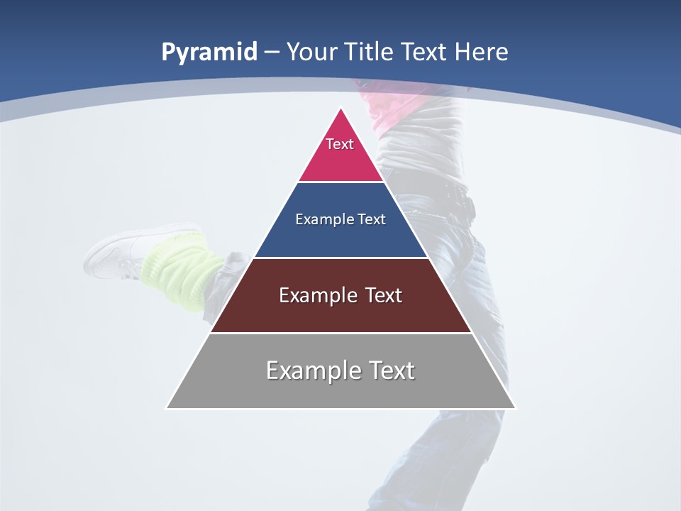 Woman Breakdancer Fly PowerPoint Template