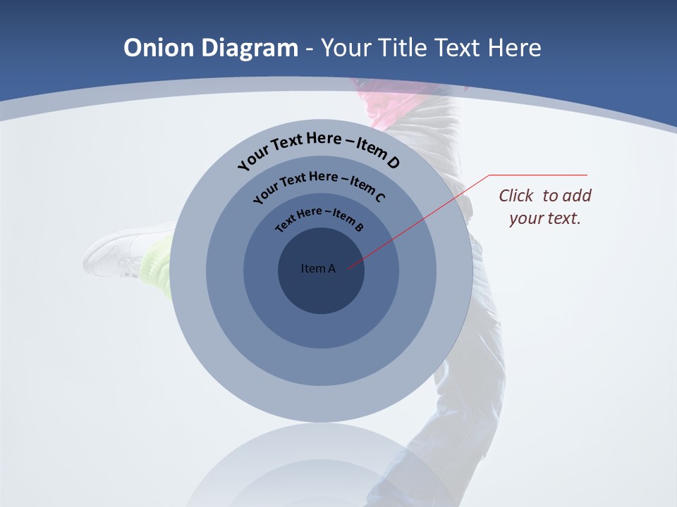 Woman Breakdancer Fly PowerPoint Template